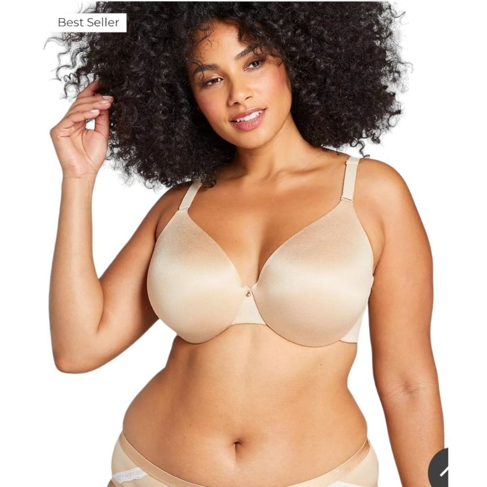 Cacique Invisible Backsmoother Lightly Lined Full Coverage Bra 46C